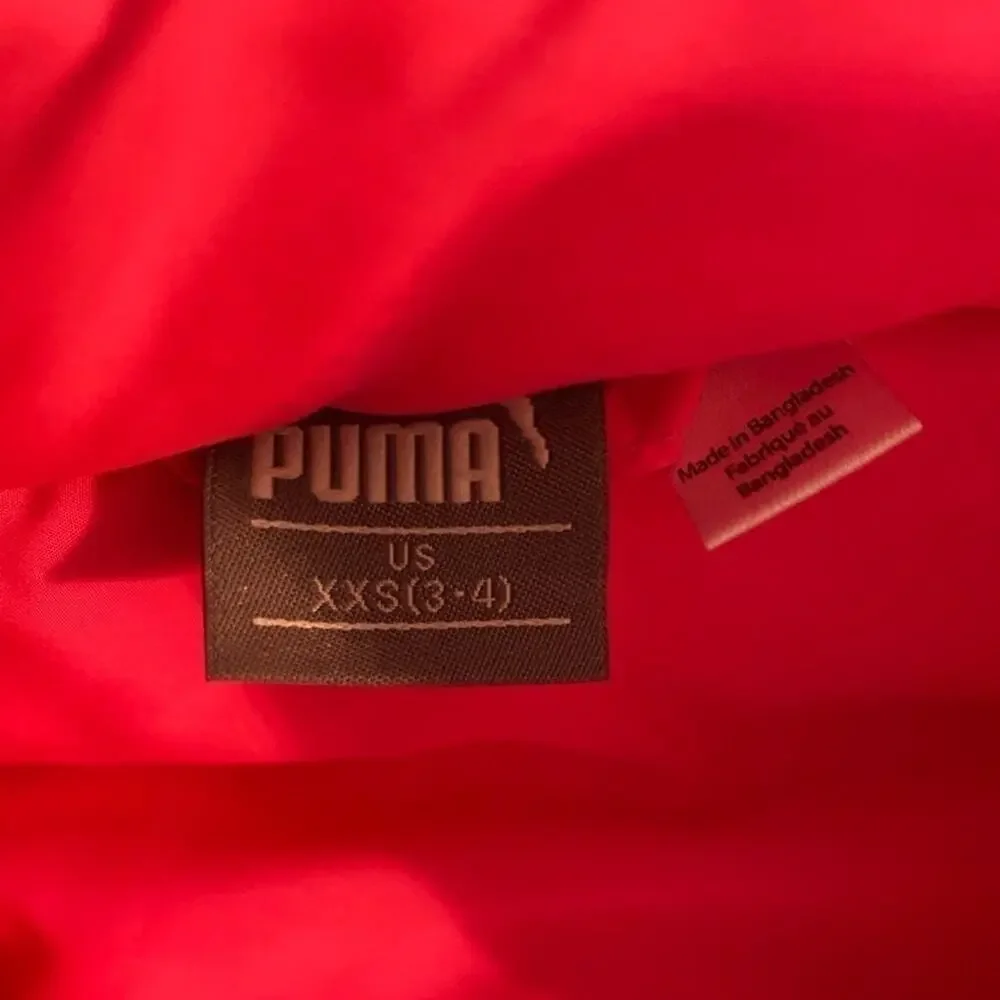PUMA GIRLS FULL ZIP PUFFER VEST SIZE XXS (3-4)
